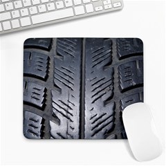 Mature Black Auto Altreifen Rubber Pattern Texture Car Large Mousepad by Amaryn4rt