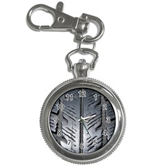 Mature Black Auto Altreifen Rubber Pattern Texture Car Key Chain Watches by Amaryn4rt