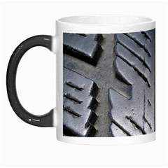 Mature Black Auto Altreifen Rubber Pattern Texture Car Morph Mug by Amaryn4rt