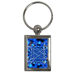 Network Connection Structure Knot Key Chain (rectangle) by Amaryn4rt