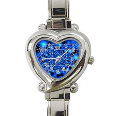 Network Connection Structure Knot Heart Italian Charm Watch by Amaryn4rt