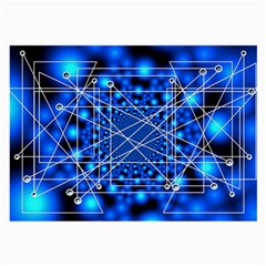 Network Connection Structure Knot Large Glasses Cloth (2 Sides) by Amaryn4rt