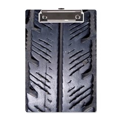 Mature Black Auto Altreifen Rubber Pattern Texture Car A5 Acrylic Clipboard by Amaryn4rt