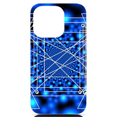 Network Connection Structure Knot Iphone 14 Pro Black Uv Print Case by Amaryn4rt