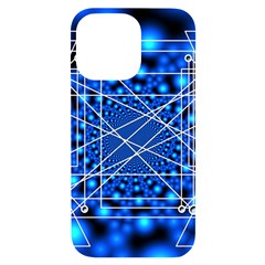 Network Connection Structure Knot Iphone 14 Pro Max Black Uv Print Case by Amaryn4rt