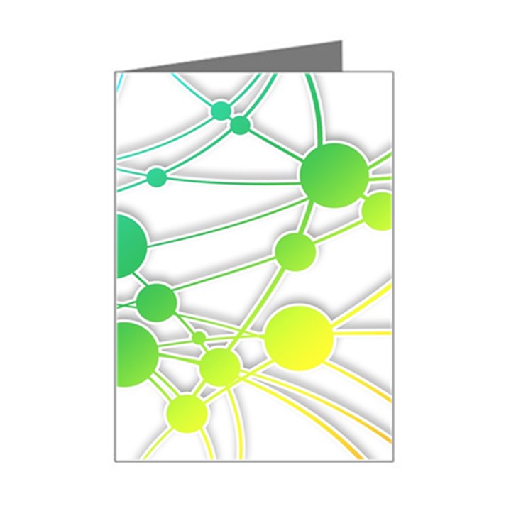 Network Connection Structure Knot Mini Greeting Card