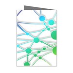 Network Connection Structure Knot Mini Greeting Card Right