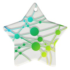 Network Connection Structure Knot Star Ornament (Two Sides)