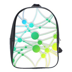 Network Connection Structure Knot School Bag (Large)