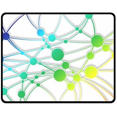 Network Connection Structure Knot Fleece Blanket (Medium)