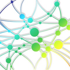 Network Connection Structure Knot Play Mat (Square)