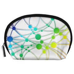 Network Connection Structure Knot Accessory Pouch (Large)