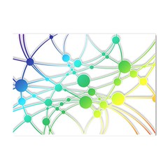 Network Connection Structure Knot Crystal Sticker (A4)