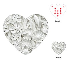 Pattern Motif Decor Playing Cards Single Design (heart)