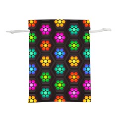 Pattern Background Colorful Design Lightweight Drawstring Pouch (m) by Amaryn4rt