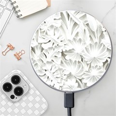 Pattern Motif Decor Wireless Fast Charger(white) by Amaryn4rt