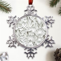 Pattern Motif Decor Metal Large Snowflake Ornament by Amaryn4rt