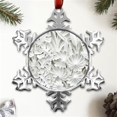 Pattern Motif Decor Metal Small Snowflake Ornament by Amaryn4rt