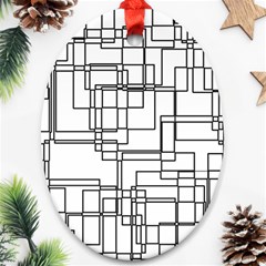 Structure Pattern Network Ornament (oval) by Amaryn4rt