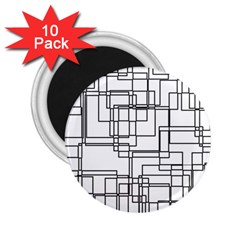 Structure Pattern Network 2 25  Magnets (10 Pack)  by Amaryn4rt