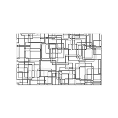 Structure Pattern Network Sticker Rectangular (10 Pack) by Amaryn4rt