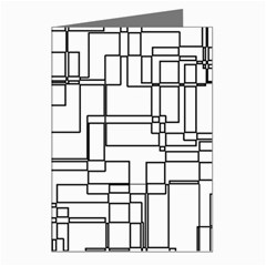 Structure Pattern Network Greeting Cards (pkg Of 8)