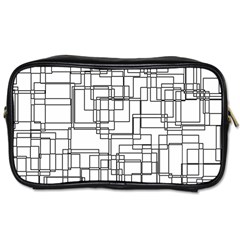 Structure Pattern Network Toiletries Bag (two Sides)