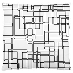 Structure Pattern Network Large Cushion Case (two Sides) by Amaryn4rt