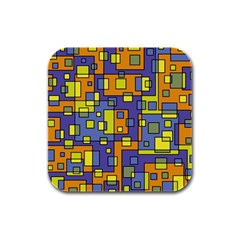 Square Background Background Texture Rubber Square Coaster (4 Pack) by Amaryn4rt