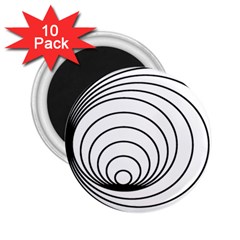 Spiral Eddy Route Symbol Bent 2 25  Magnets (10 Pack)  by Amaryn4rt