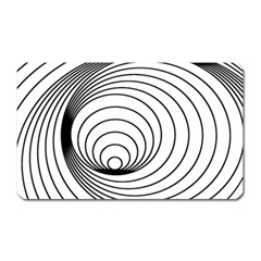 Spiral Eddy Route Symbol Bent Magnet (rectangular) by Amaryn4rt