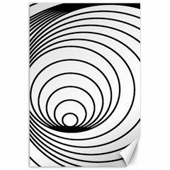 Spiral Eddy Route Symbol Bent Canvas 20  X 30  by Amaryn4rt