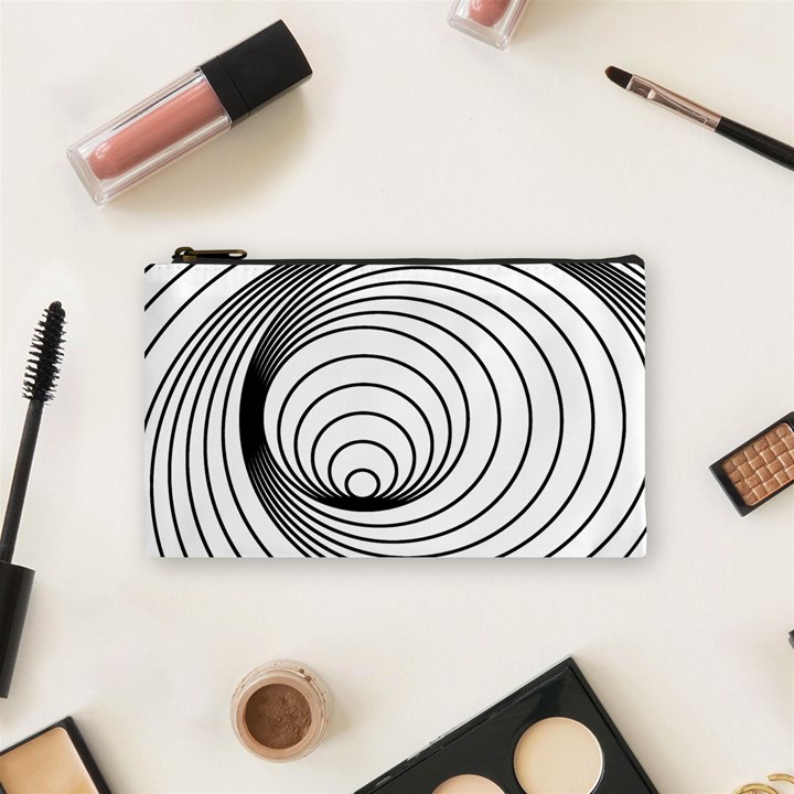 Spiral Eddy Route Symbol Bent Cosmetic Bag (Small)