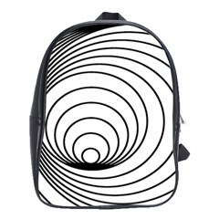 Spiral Eddy Route Symbol Bent School Bag (large) by Amaryn4rt