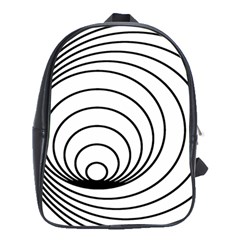 Spiral Eddy Route Symbol Bent School Bag (xl) by Amaryn4rt