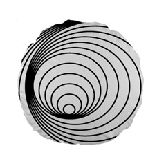 Spiral Eddy Route Symbol Bent Standard 15  Premium Flano Round Cushions by Amaryn4rt