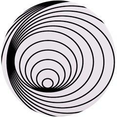 Spiral Eddy Route Symbol Bent Uv Print Round Tile Coaster by Amaryn4rt