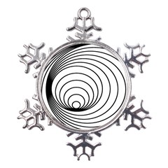 Spiral Eddy Route Symbol Bent Metal Large Snowflake Ornament by Amaryn4rt