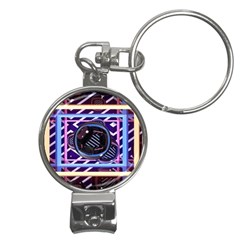 Abstract Sphere Room 3d Design Nail Clippers Key Chain