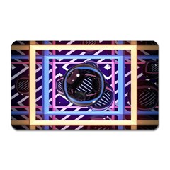 Abstract Sphere Room 3d Design Magnet (rectangular) by Amaryn4rt