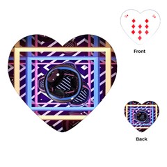 Abstract Sphere Room 3d Design Playing Cards Single Design (heart) by Amaryn4rt