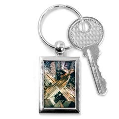 Architecture Buildings City Key Chain (rectangle) by Amaryn4rt