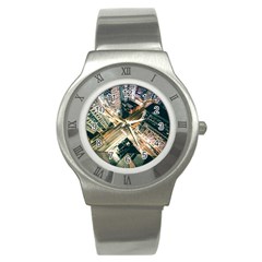 Architecture Buildings City Stainless Steel Watch by Amaryn4rt