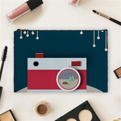 Camera Vector Illustration Cosmetic Bag (large) by Amaryn4rt