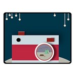 Camera Vector Illustration Fleece Blanket (Small) 50 x40  Blanket Front