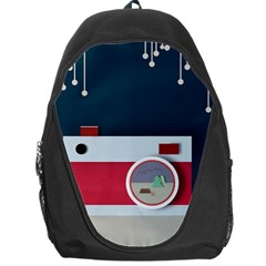 Camera Vector Illustration Backpack Bag by Amaryn4rt