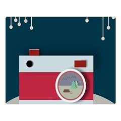 Camera Vector Illustration Two Sides Premium Plush Fleece Blanket (large) by Amaryn4rt