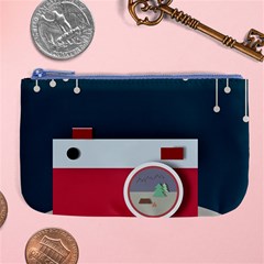 Camera Vector Illustration Large Coin Purse by Amaryn4rt