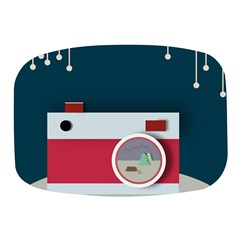 Camera Vector Illustration Mini Square Pill Box by Amaryn4rt