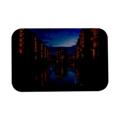 Hamburg City Blue Hour Night Open Lid Metal Box (silver)   by Amaryn4rt